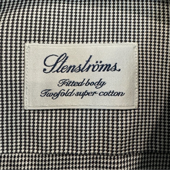 Stenströms Fitted Body Gray Twill Shirt Men’s 16.5 42 - Picture 6 of 8
